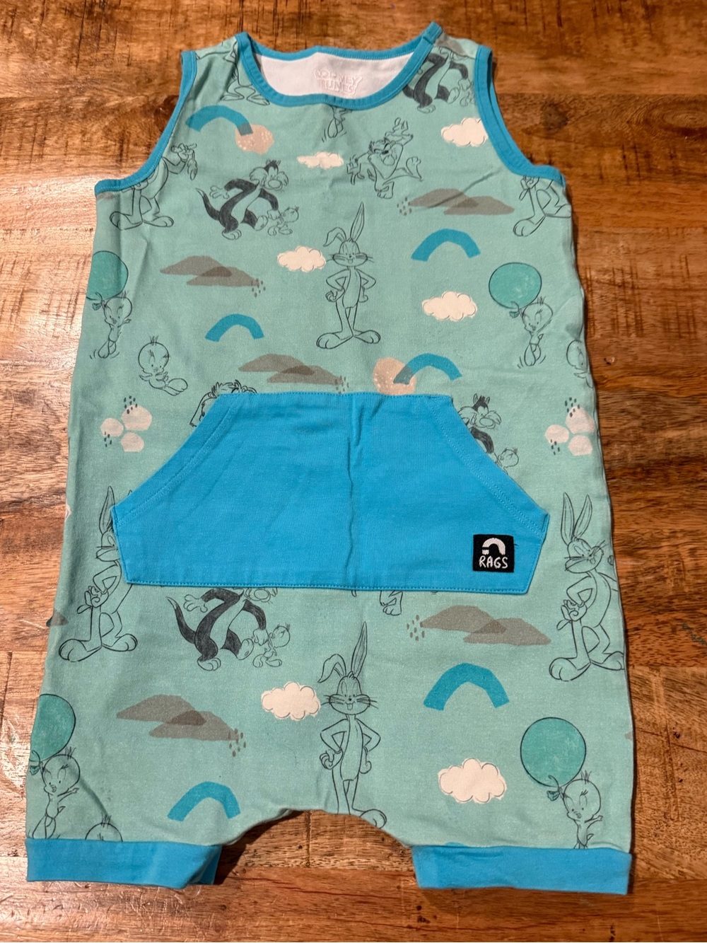 RAGS x Looney Tunes Bugs Bunny Tweety Tank Romper 2T